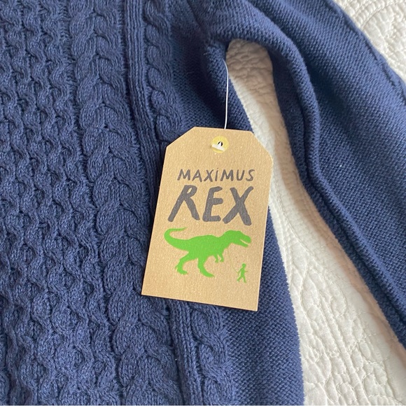 NWT Maximus Rex blue knit sweater size 3t - Picture 2 of 5
